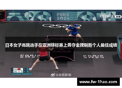 日本女子高跳选手在亚洲锦标赛上勇夺金牌刷新个人最佳成绩